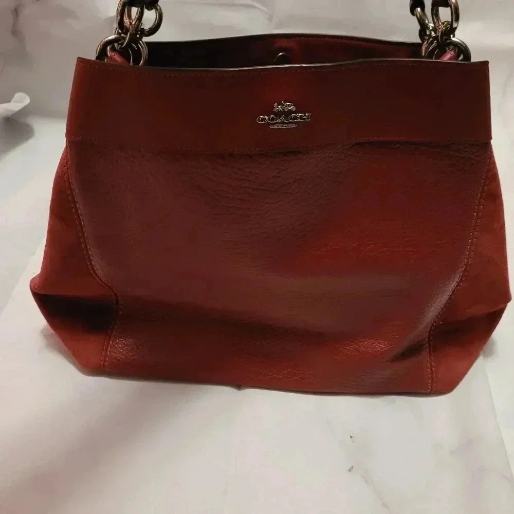 NEW, ‎COACH brand,  Red Wine/burgandy color,  shoudler bag - Picture 14 of 16